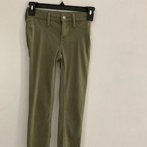 kids green jeggings